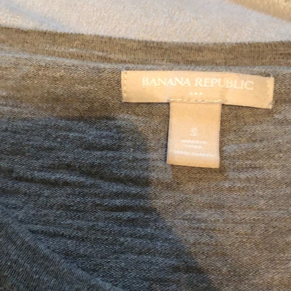 Banana Republic Factory Gray 3/4 Sleeve Cardigan - Picture 3 of 4